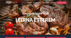 Desktop Screenshot of ledina.hu